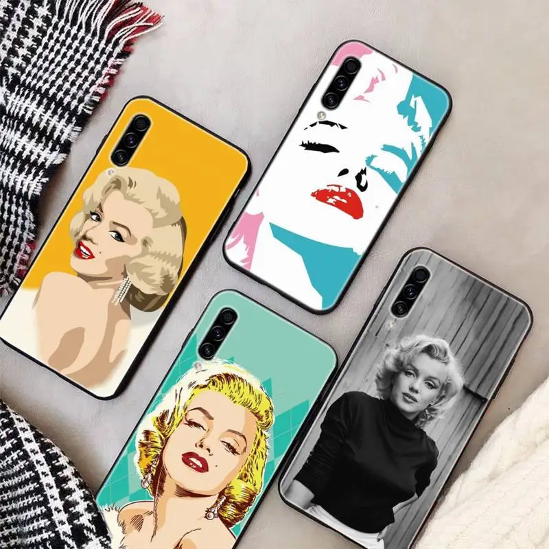 

Hand Painted Marilyn Monroe Phone Case For Samsung S9 10 20 Plus Note 9 10 10plus 20 Ultra A20 21s J7 Plus 8