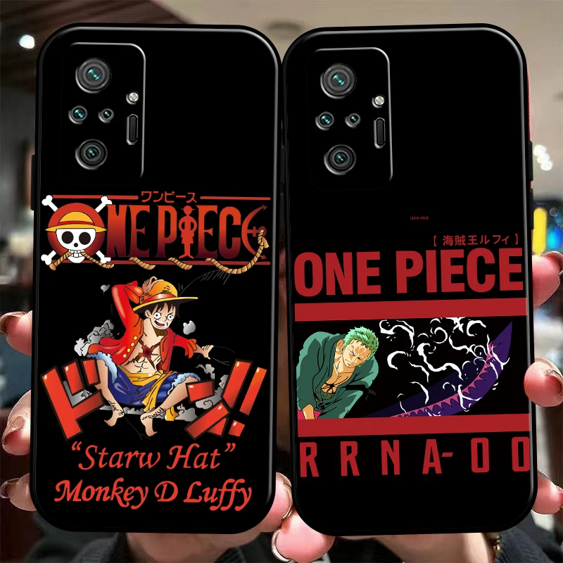 

Japanese Anime ONE PIECE Phone Case For Xiaomi Redmi 7 8 7A 8A 9 9i 9AT 9T 9A 9C Note 7 8 2021 8T 8 Pro Liquid Silicon Soft