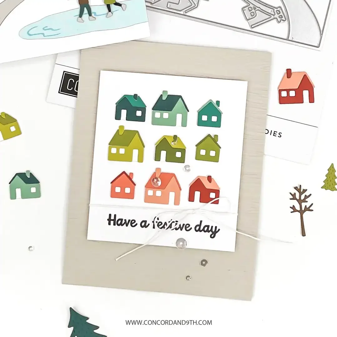 2024 прозрачные штампы для Alpine Village House металлические DIY скрапбукинга изготовление