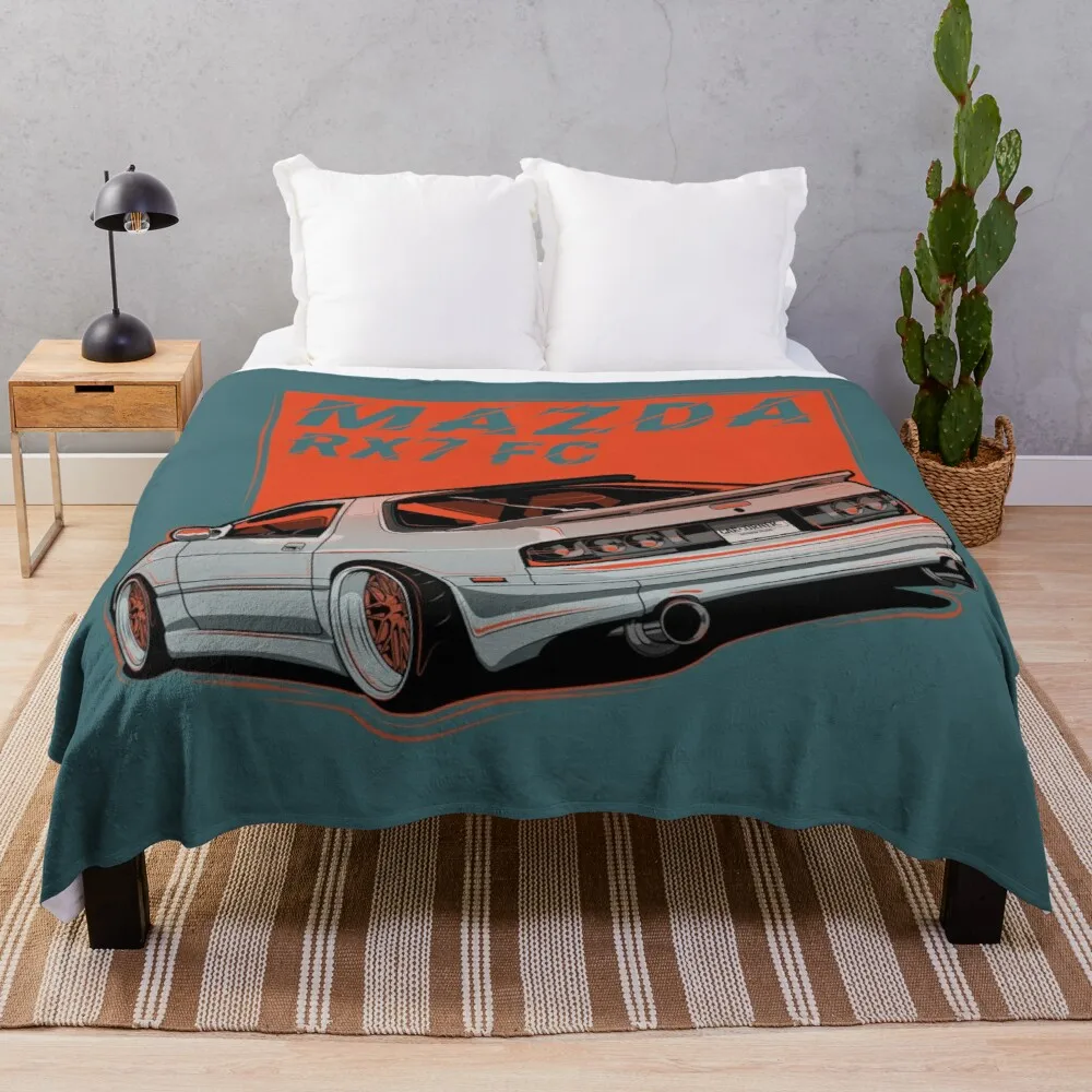 

Одеяло для Mazda RX7 FC3S, двустороннее, с мехом, тонкое, на лето