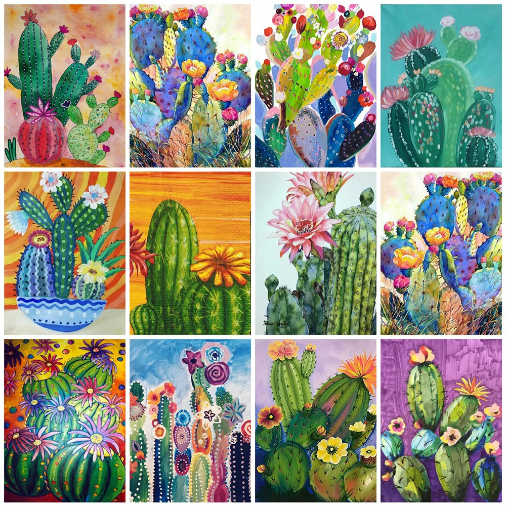

DIY Diamond Painting Full Round Flowers Cross Stitch Diamond Embroidery Plant Mosaic Art Handmade Gift Home Decor