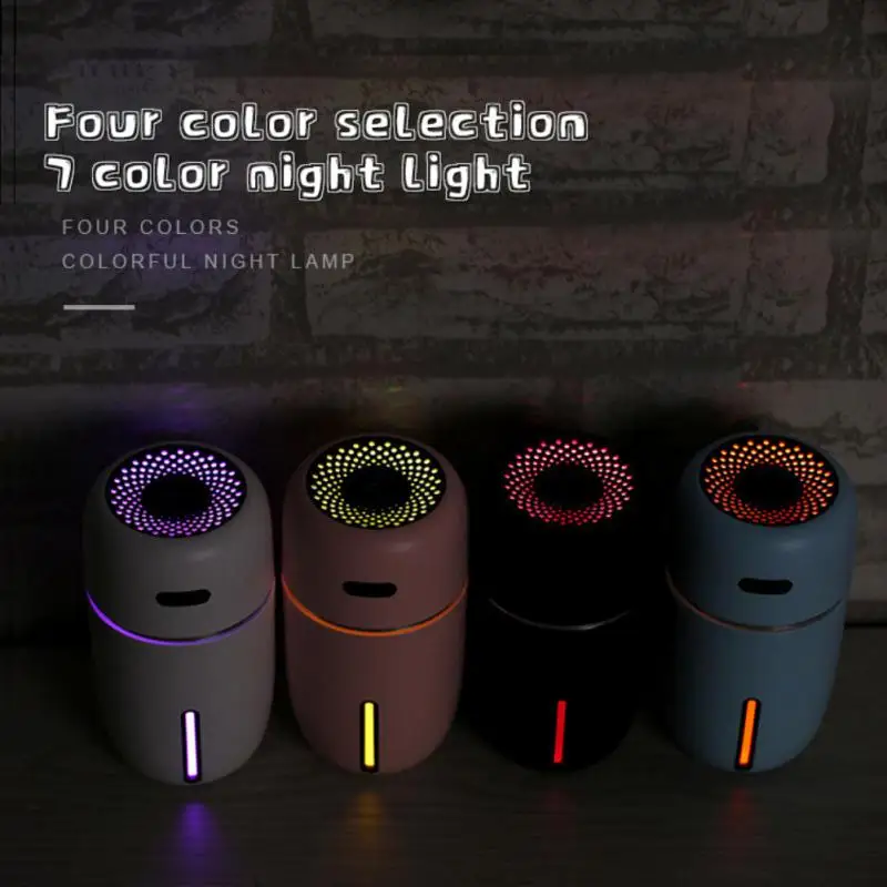 

Humidifier Portable USB Ultrasonic Colorful Cup Diffuser Cool Mist Maker Air Humidifier Purifier With Light For Car Home