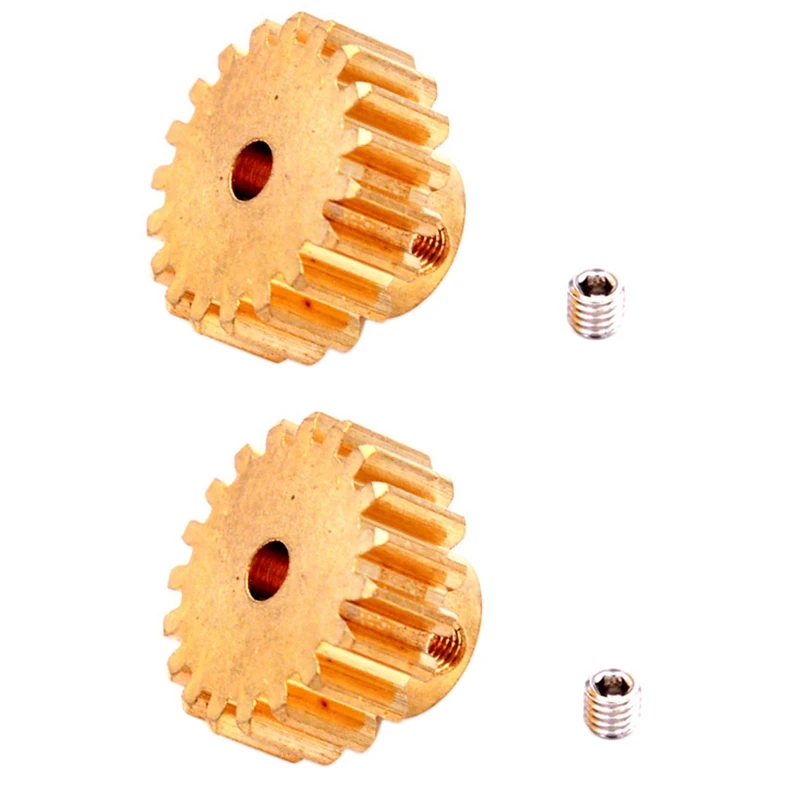 

2X RC Car 19T Motor Motor Gear For Wltoys 12401-0297 104009 12402-A 12409 RC Car Accessories