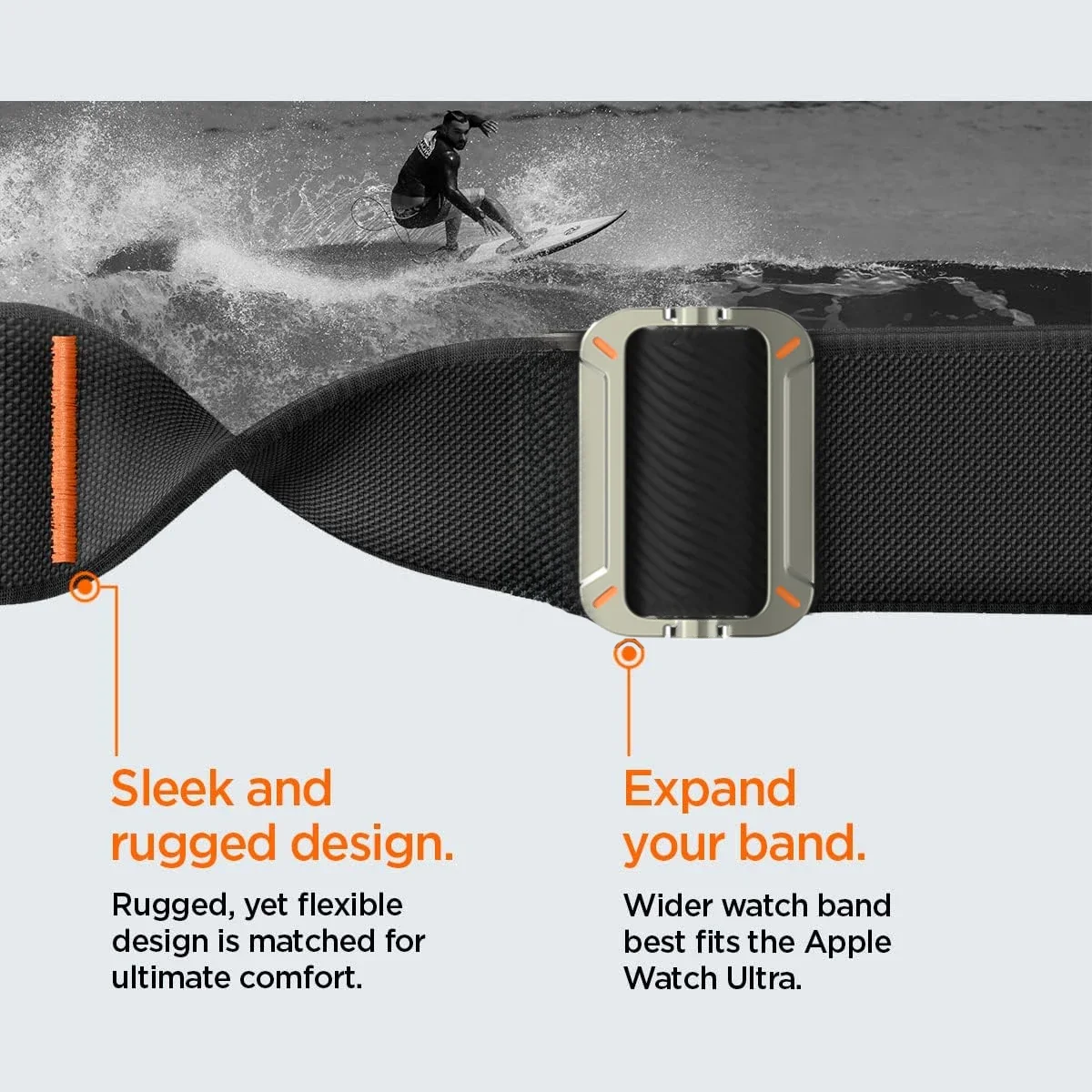 Фото Нейлоновый ремешок для Apple Watch Ultra 2 Band 49 мм 45 мм 44 мм 42 мм 46 мм 41 мм Эластичный браслет iWatch Series 10 9 8 7 6 5 SE correa №5