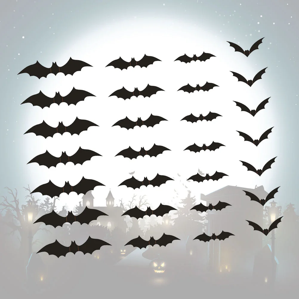 

Sticker Wall Decorations Decals Bat Diy Bats Door Party Shopwindow Horrible Decorative Windowdecor Stickers