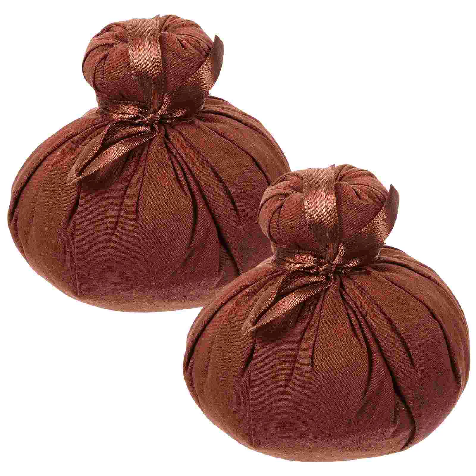 

2 Pcs Massage Herbal Ball Balls Portable Chinese Compress Spa Cotton Package Thai