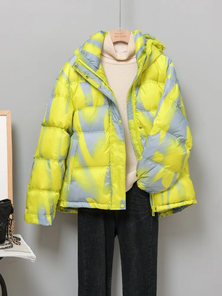 

2022 Women Casual Down Jacket White Duck Down Jackets Autumn Winter Warm Coats And Parkas Female Outwear