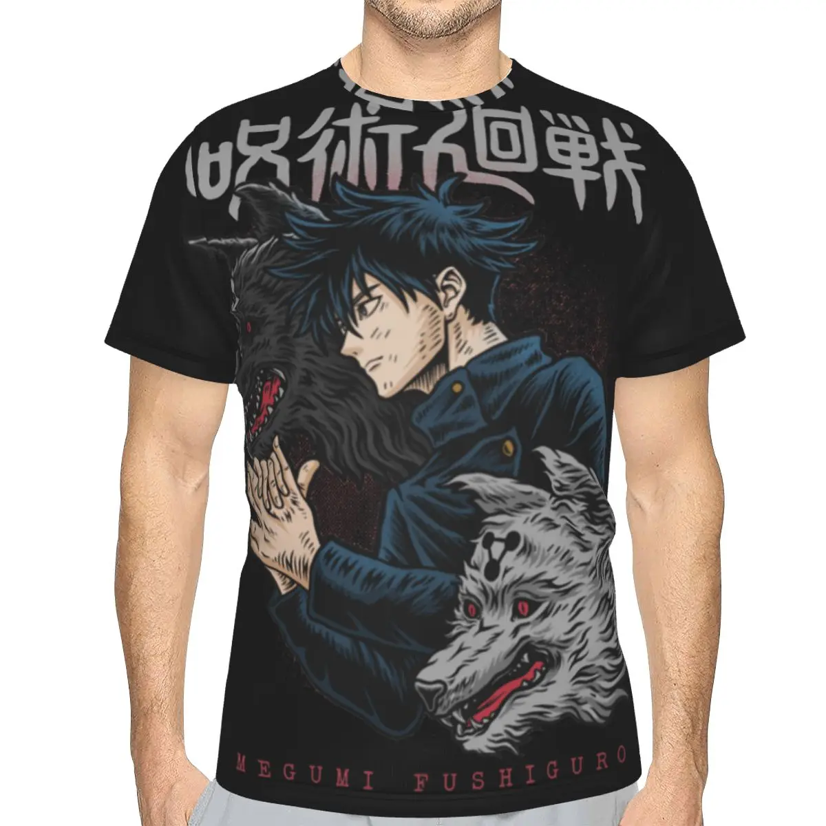 

Megumi Fushiguro Jujutsu Classic Hip Hop Polyester TShirt Style Streetwear Thin T Shirt Male Special