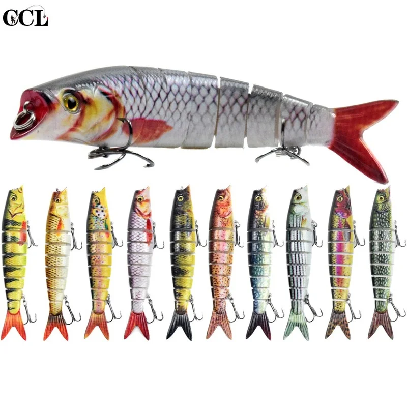 

CCLTBA 14cm 21.5g Trout Multi Jointed Swimbait S Swimming Action Fishing Wobbler Lip mouth Trout Artificial Fishing Lure bait