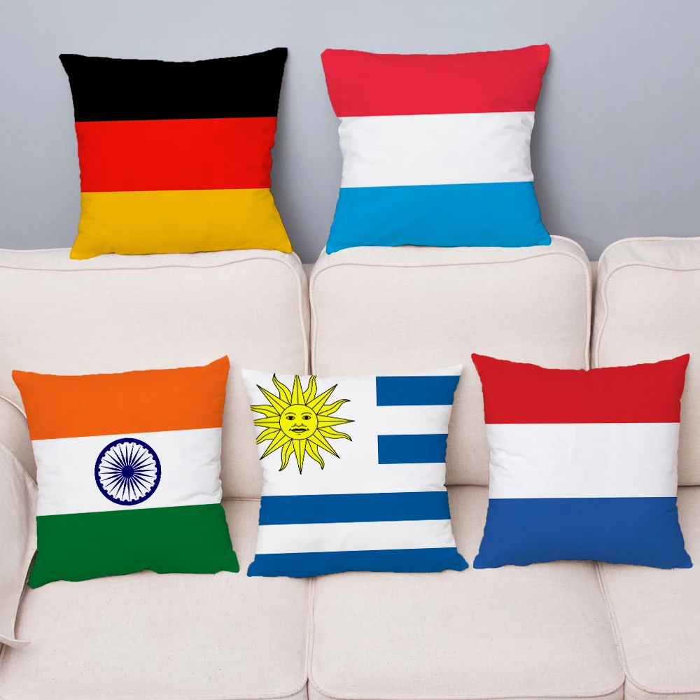 

Супермягкая короткая плюшевая наволочка с принтом флага, наволочки 45*45, наволочка для диванной подушки, домашний декор, квадратная наволочк...