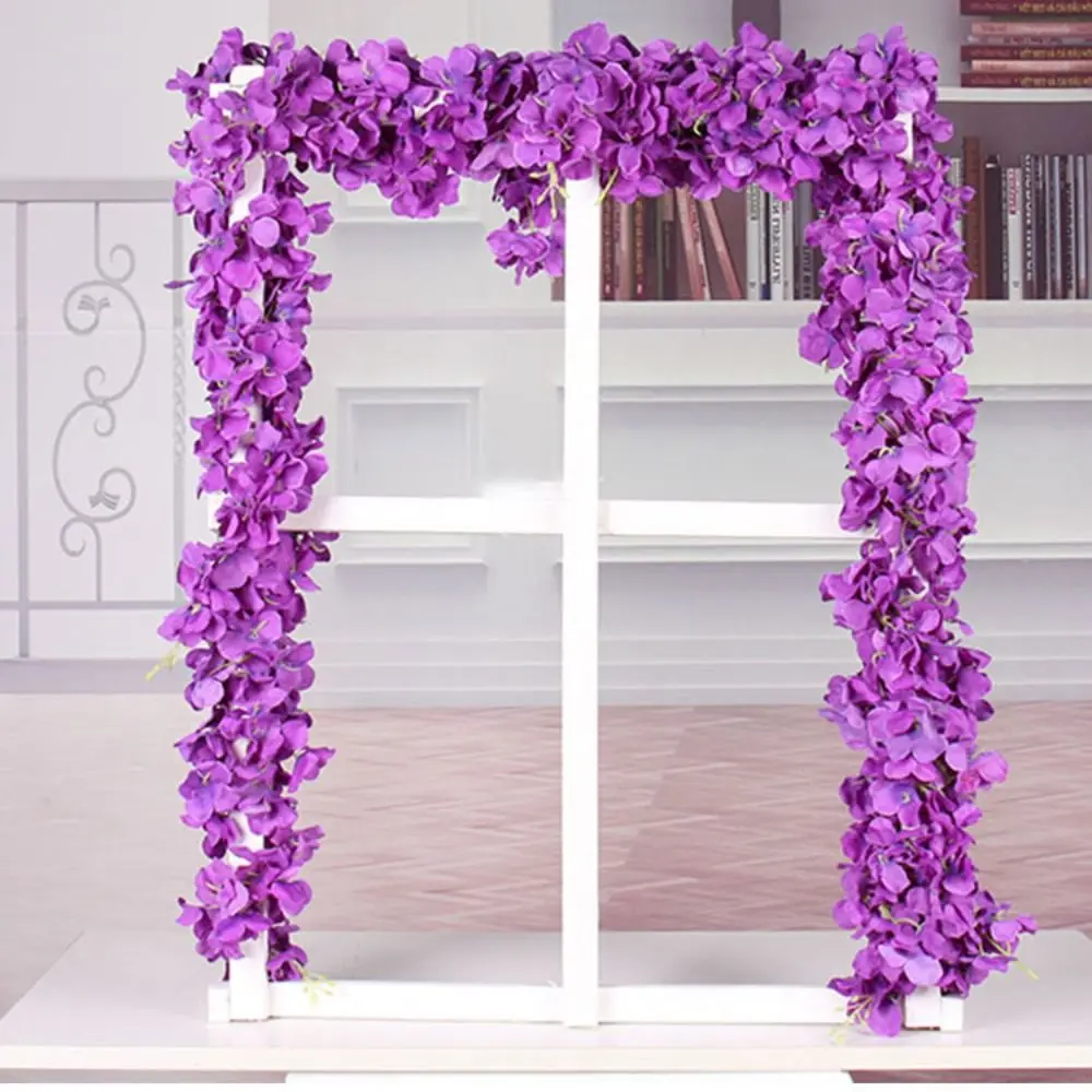 

1.8m 1 pcs Photography Prop DIY Decor Artificial Creative Hydrangea Flower Vine Silk Flower Wreath Decor Fake flower