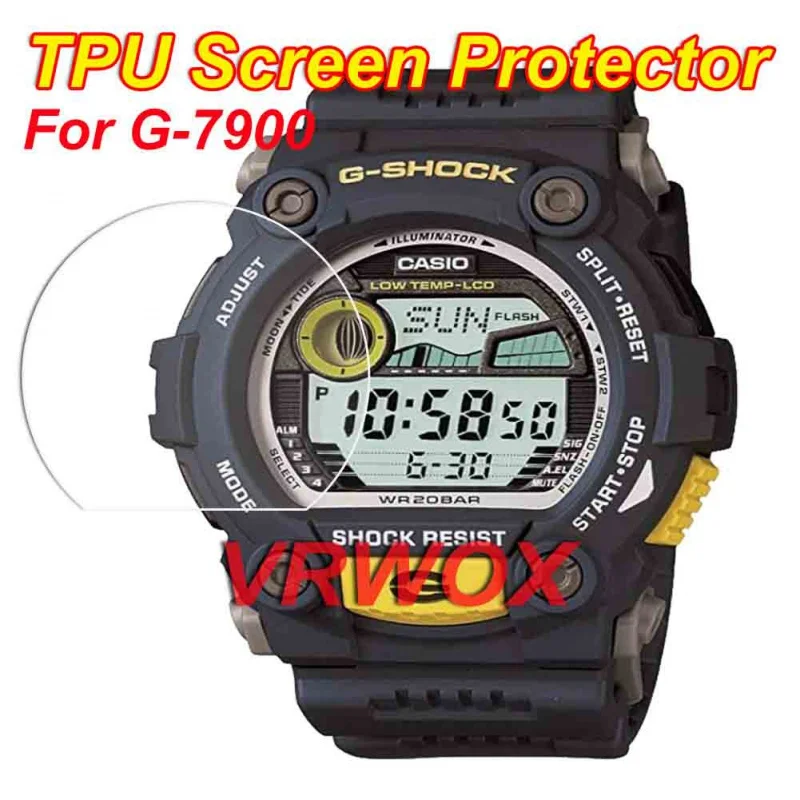 

Protector For GW-7900 GW-6900 DW-6900 GM-6900 GW-9400 9300 GW-9000 DW-9052 GD- X6900 AE-1400 TPU Nano Screen Protector For Casio