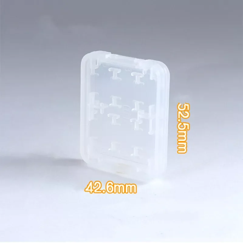 

in 1 Protector Holder Plastic Transparent mini For SD SDHC TF MS Memory Card Storage Case Box Bag 1/3/5pcs