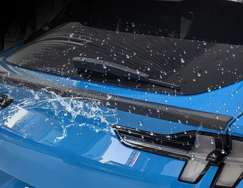 Автомобильное заднее крыло для Ford Мустанг Mach-E 2021, 2022, АБС-пластик, карбоновое покрытие