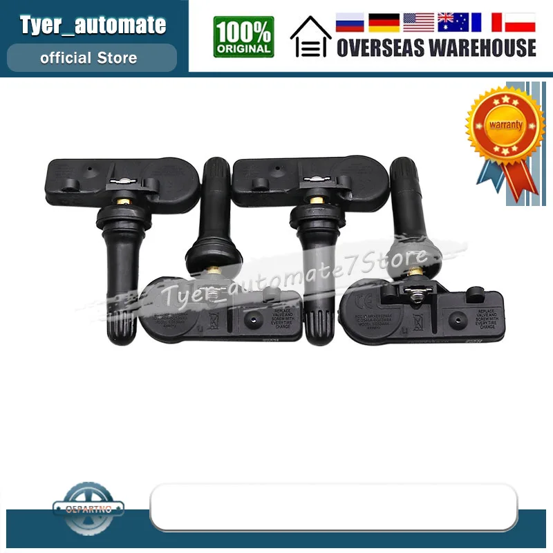 Датчик давления в шинах 56029398AB, 4 шт., TPMS для Jeep Wrangler Grand Cherokee Challenger Dodge 68241067AB