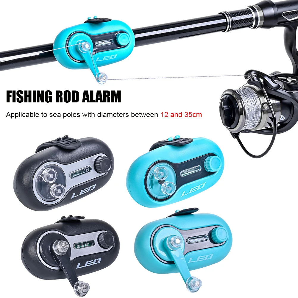 Electronic Buzzer Fishing Bite Alarm Sea Rod Sound Light Alarm Fishing Alarm Indicator Siren Fishing Accessories