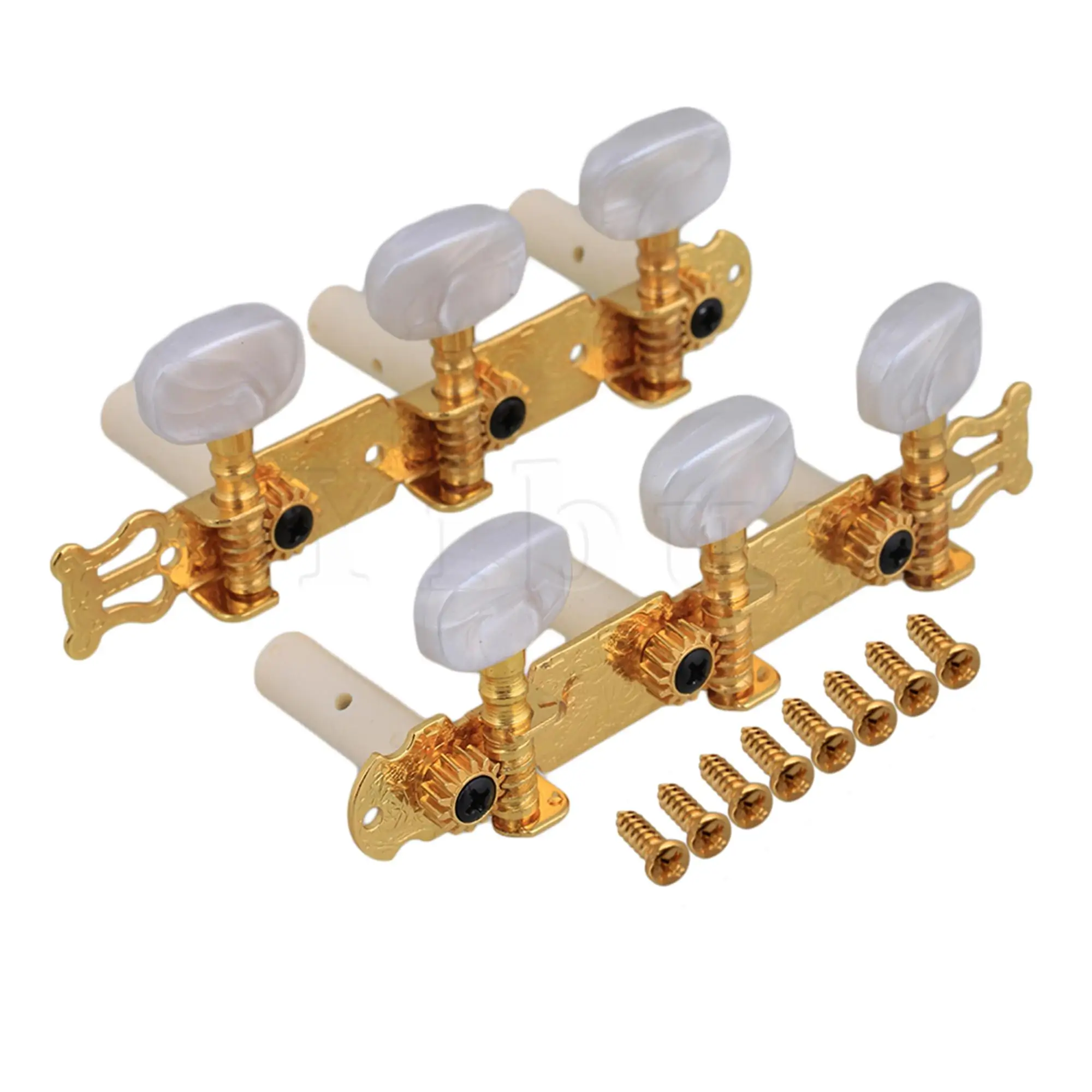 

Yibuy 10 Set of Golden Classical Guitar Tuning Pegs Machine Heads Tuner 1R1L