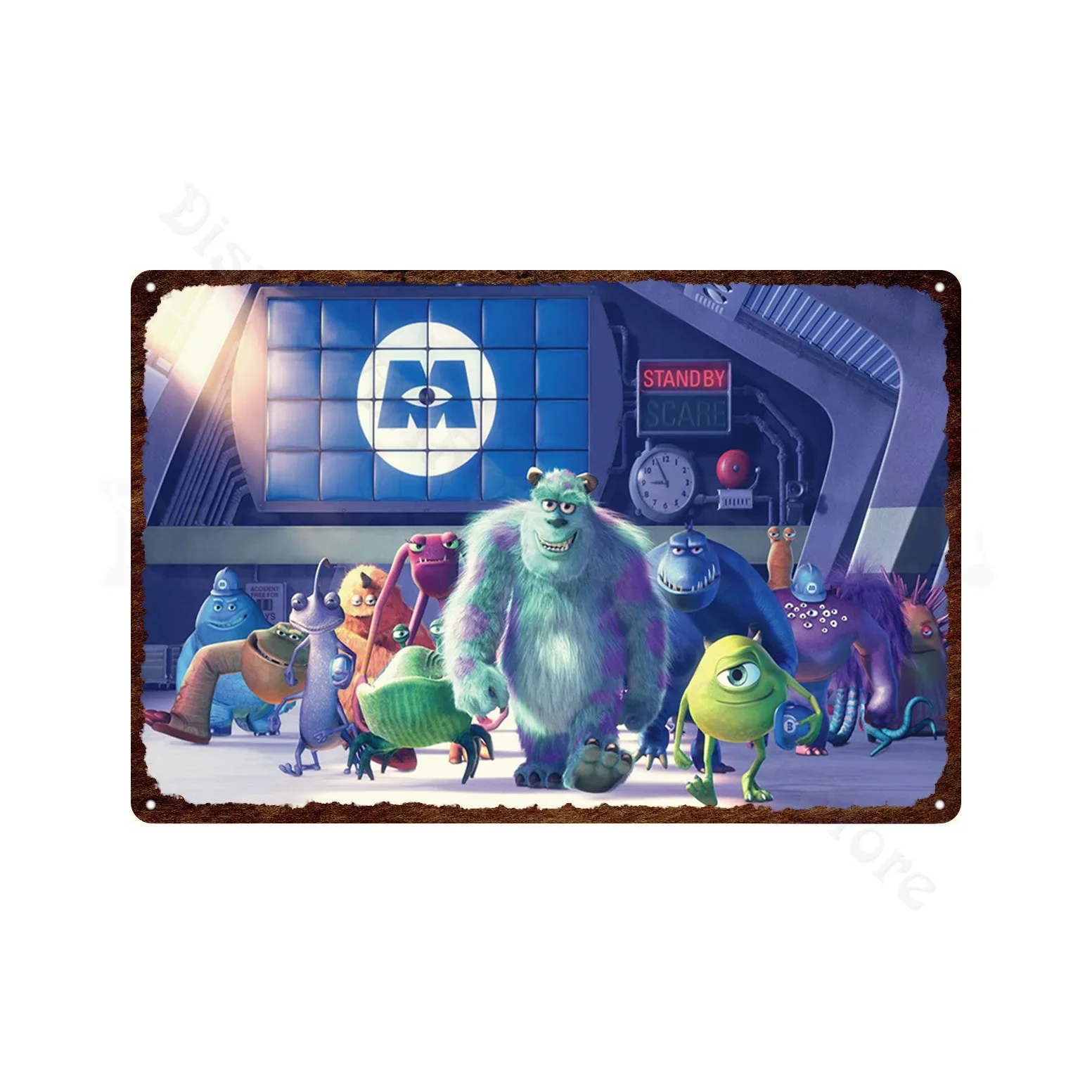 Металлическая Табличка Disney Monsters