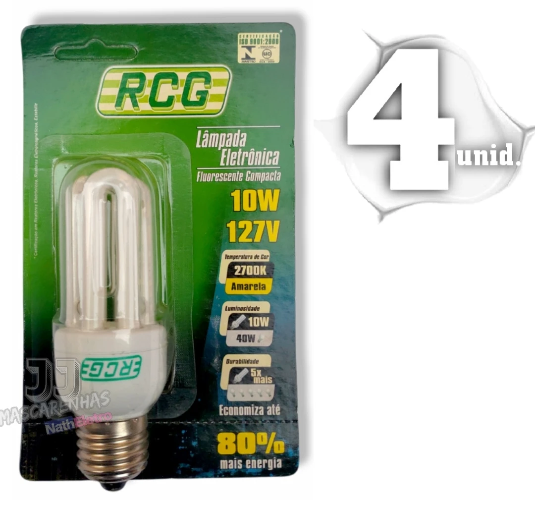 

Yellow Light Rcg Fluorescent Lamp New 127V 10W 2700K 04un