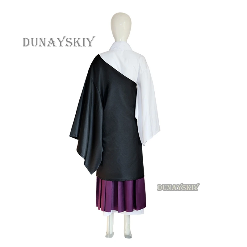 Аниме дзюдзюцу Ураме косплей костюм с белыми короткими волосами Хэллоуин