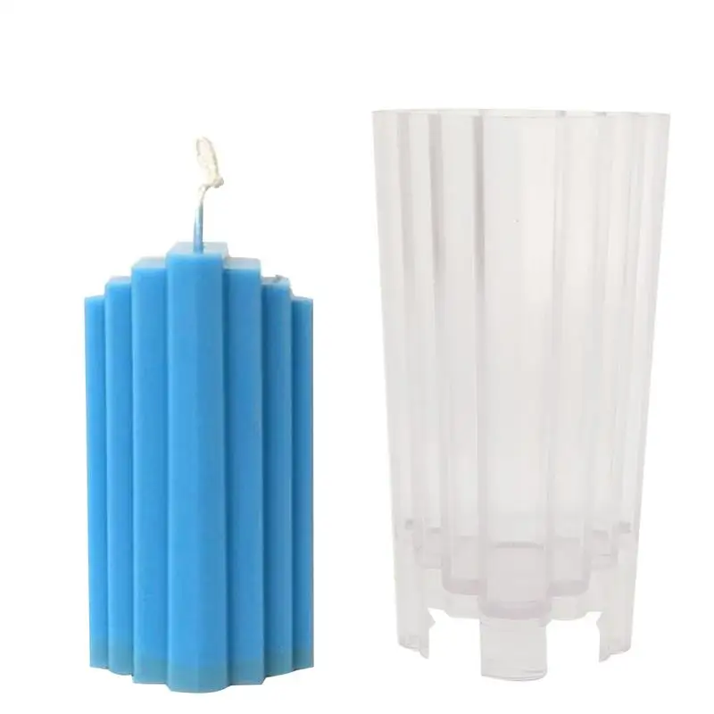 

New DIY Candle Mold Plastic Trapezoidal Scented Iceberg Candle Moulds DIY Handcraft Candle Soap Mold Making Crafts 6x11cm