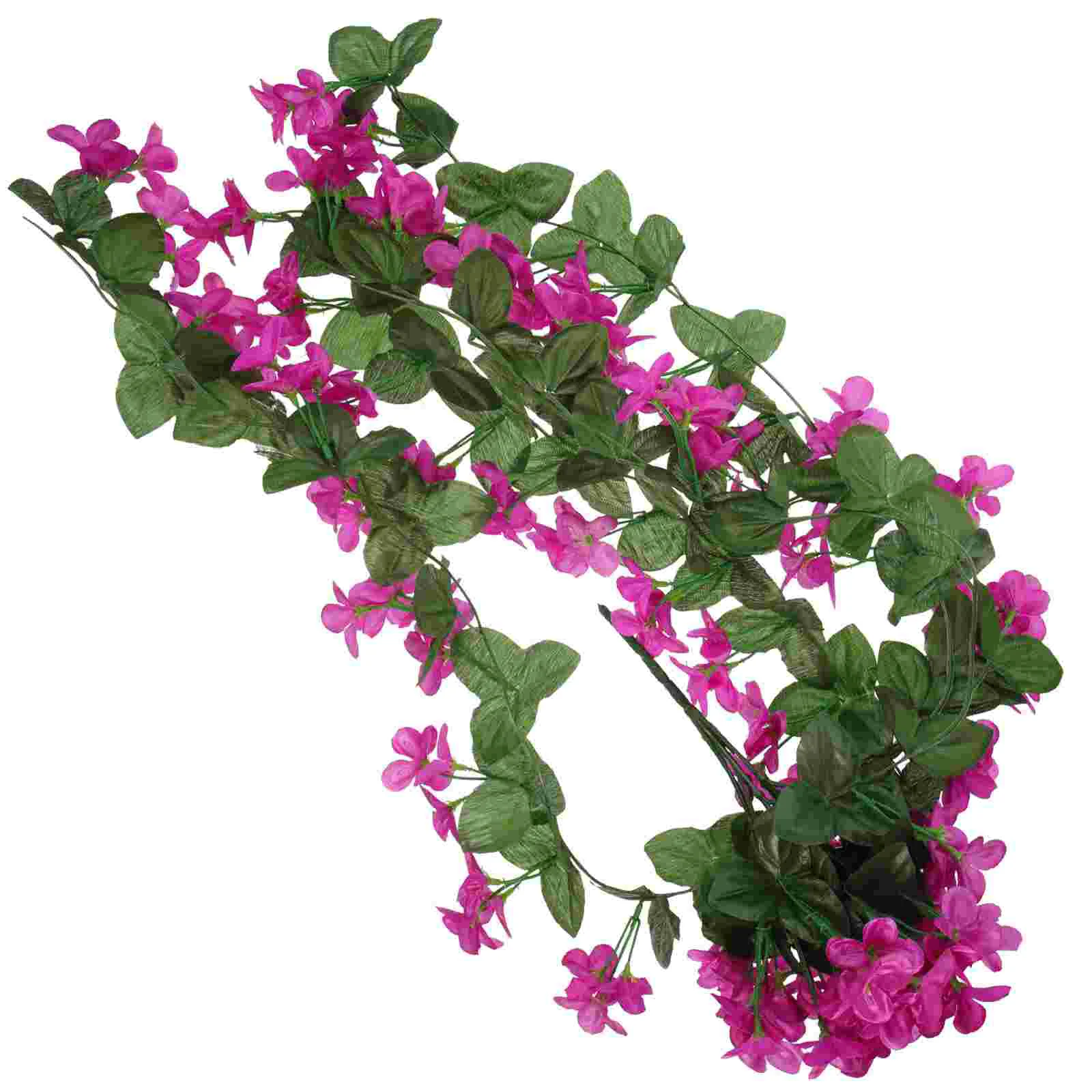 

Artificial Flowers Flower Fake Vine Hanging Garland Silk Violet Vines Wisteria Plastic Rose Ivy Wedding Simulation Decor Wall