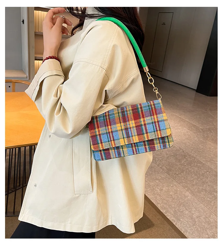 Винтажная легкая роскошная сумка 2024 новая модная женская с ретро-принтом