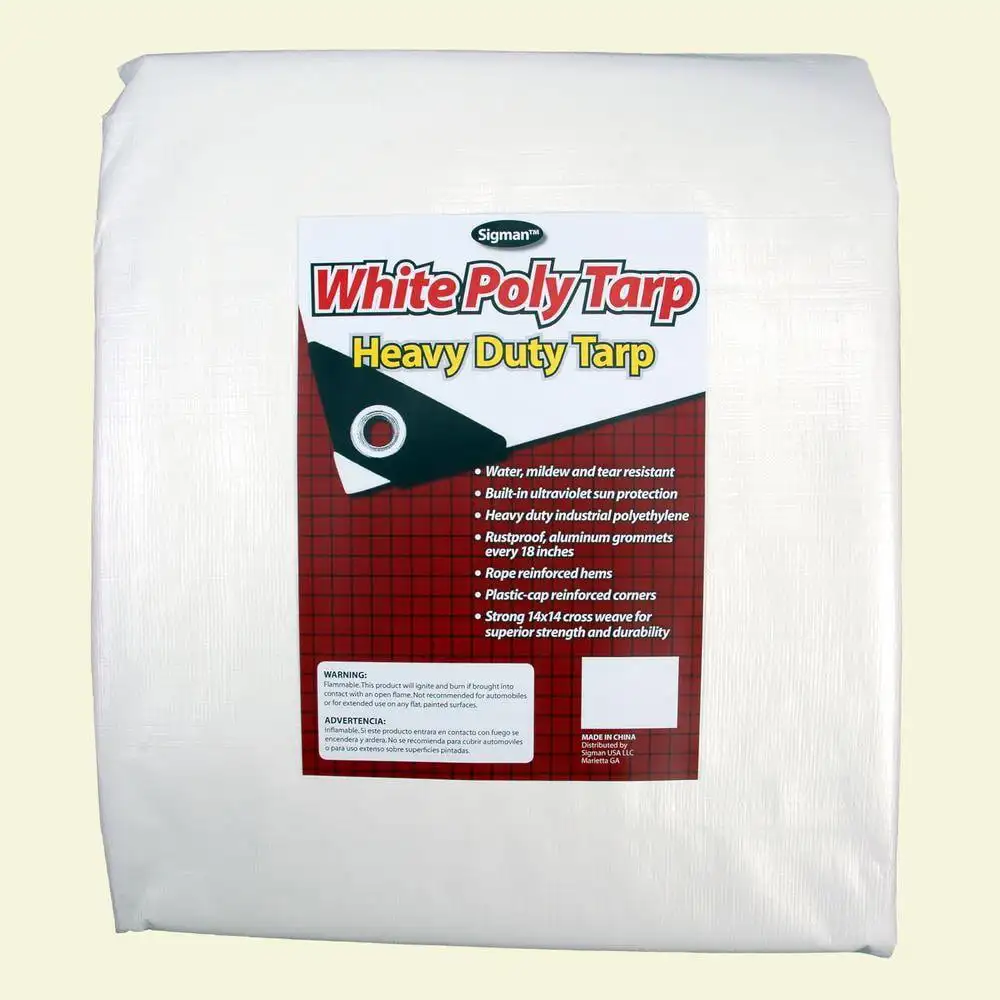 

12' x 12' White Heavy Duty Tarp