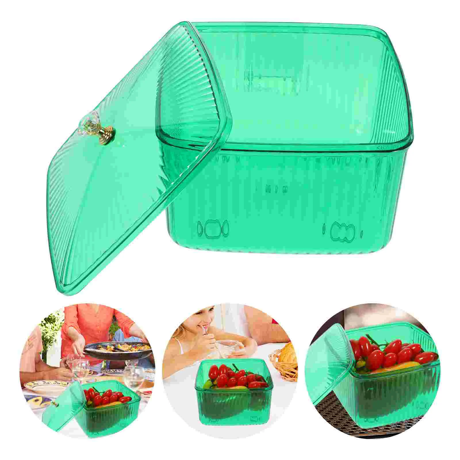 

Practical Pantry Organizer Storage Container With Lid Dessert Storage Container Kitchen Organizer Flour Container for Party