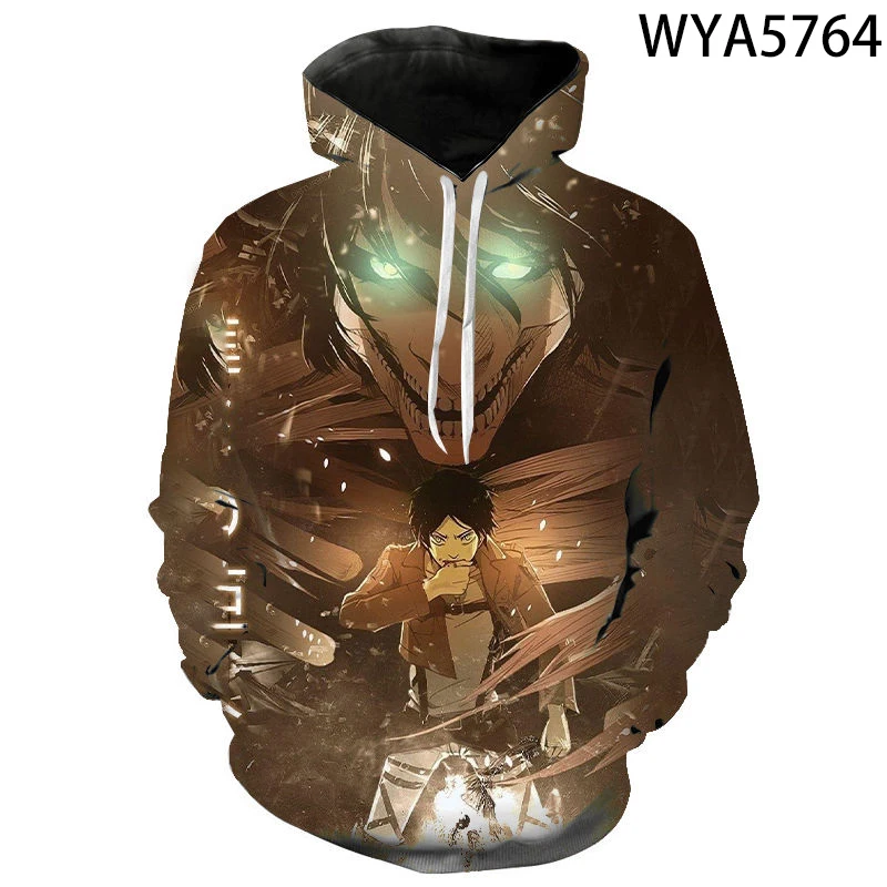 

Attack On Titan Attaque Des Titans 3D Printed Sweatshirts Men Women Children Fashion Hoodies Pullover Boy Girl Kids Coat