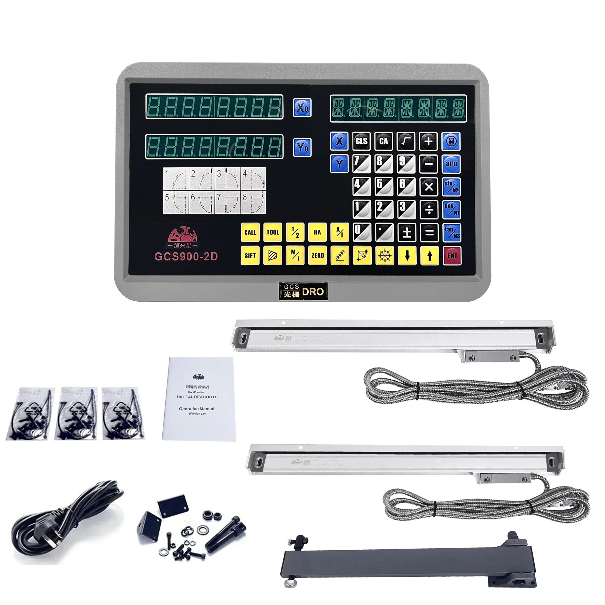 GCS900-2D 2-осевой цифровой дисплей для фрезерного станка