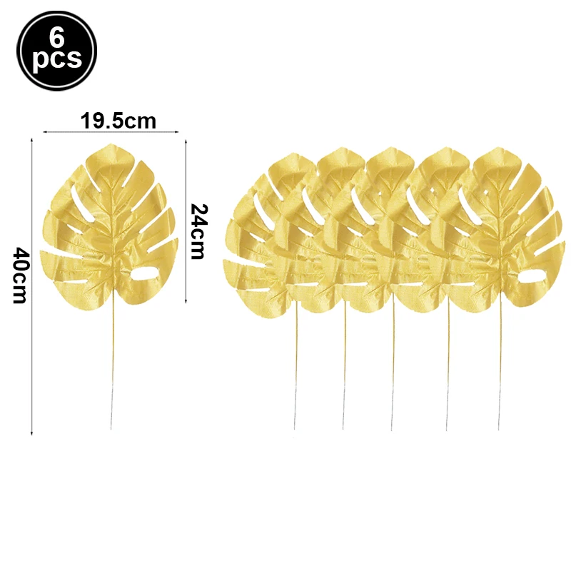 

Искусственные золотые пальмовые листья EsenTroye