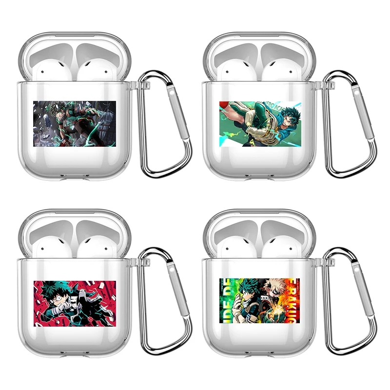 

Anime My Hero Academy MHA Soft For Apple Airpods 1 or 2 Shockproof Cover For AirPods 3 Pro Pro2 Transparent Earphone Protector