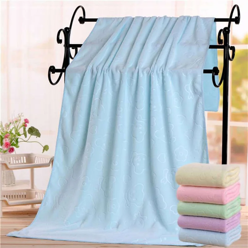 

70*140 Large Bath towels For Body Superfine Fiber Bath Towels Fashion Lady Wearable Fast Drying Beach Spa Bathrobes Bath