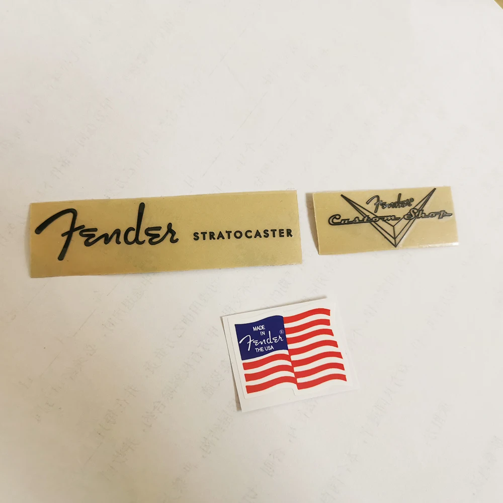Fender Guitar Head LOGO Sticker Metal Label