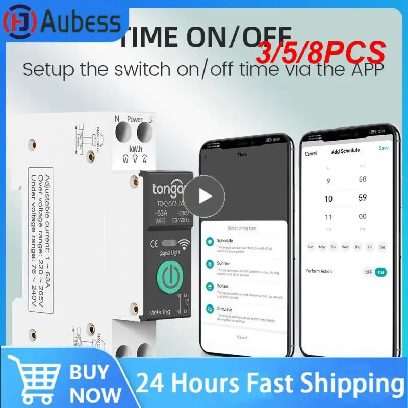 

3/5/8 шт., Беспроводной Выключатель 90-280 В переменного тока