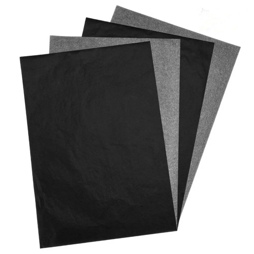 100 sheets/lot A4 Black Copy Carbon Paper Graphite Painting Tracing Paper Transfer Reusable School Office Accessories Supplies