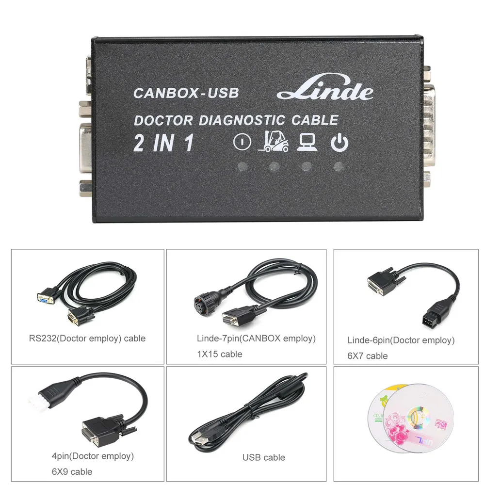 

For Linde Canbox and Doctor Diagnostic Cable 2 in 1 For Linde Canbox For Linde Doctor
