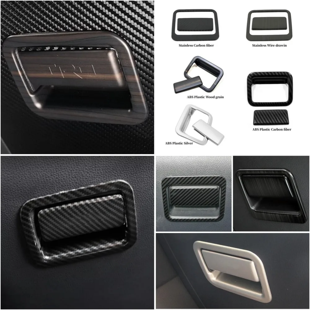 

For Toyota RAV4 RAV 4 XA50 2019- 2021 2022 2023 Car Co-pilot Copilot Storage Glove Box Handle Frame Cover Sticker Accessories
