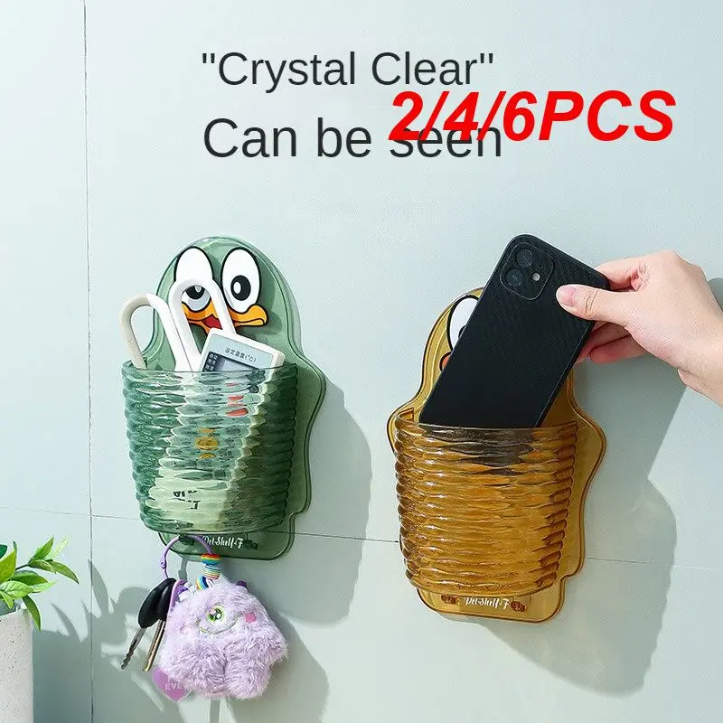 

2/4/6PCS Storage Rack Simple Installation Punch-free Toilet Storage No Trace Fun Look Home Improvement (hard)
