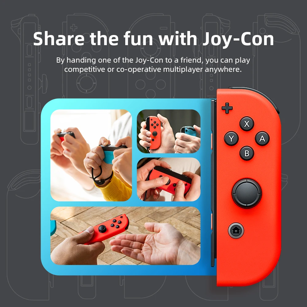 Nintendo Switch серый неоновый красный синий Joy-Con 6 2 дюймовый сенсорный ЖК-экран 32 Гб