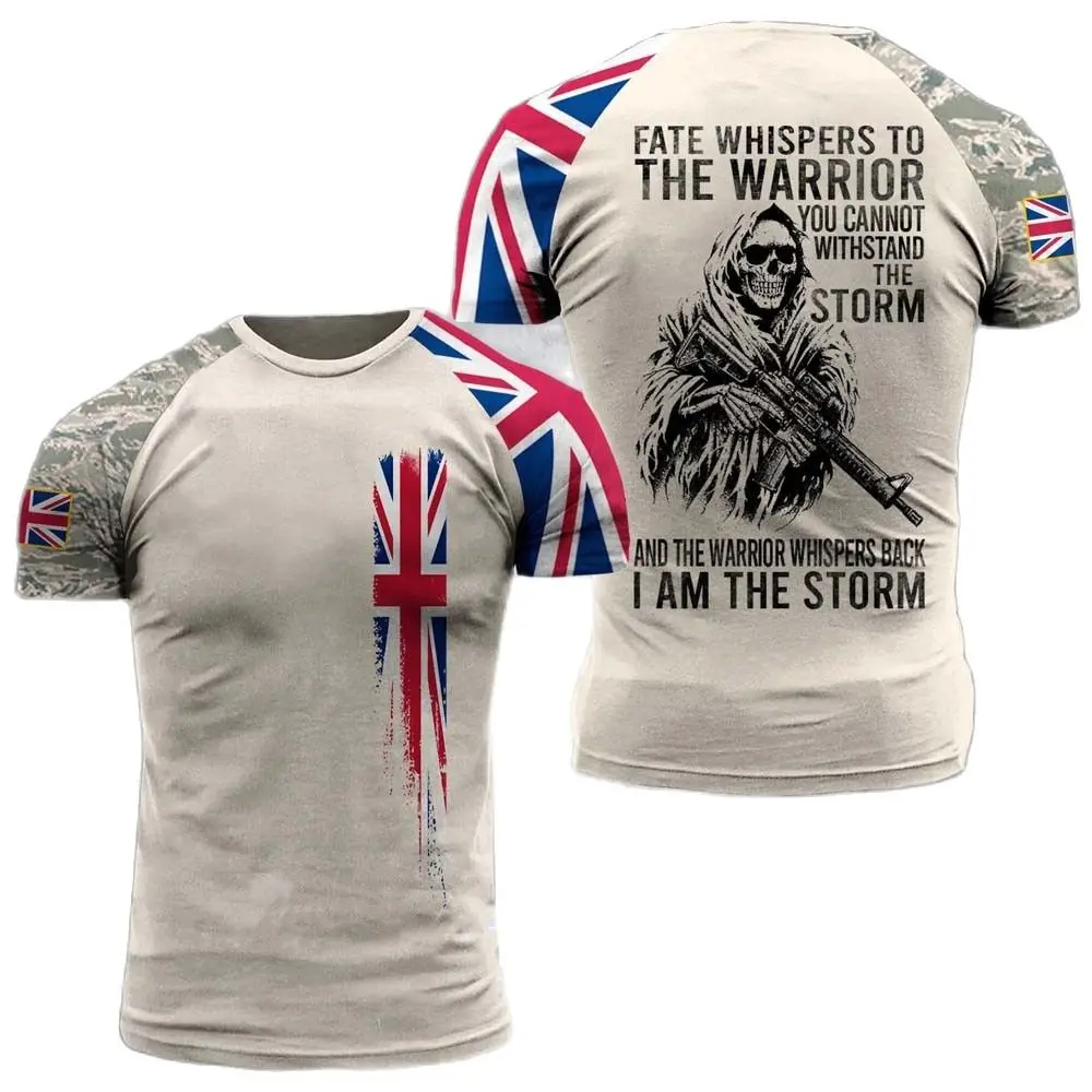 Футболка Мужская/Женская камуфляжная с коротким рукавом и 3D-принтом |
