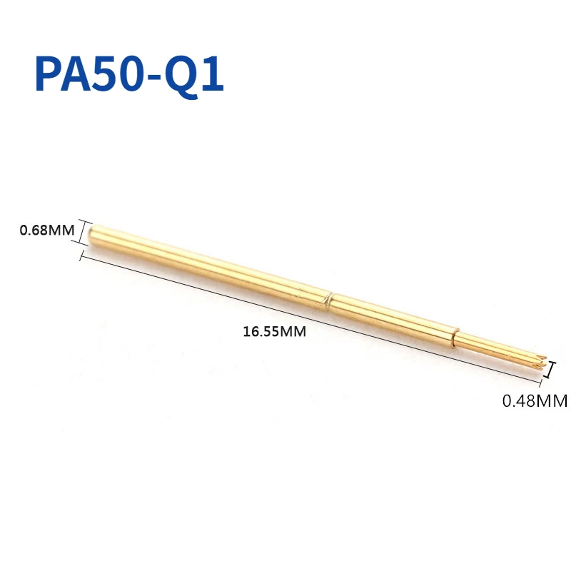 100 шт. четырёхкулачковая игла с золотым покрытием 0 68 мм Длина 16 55