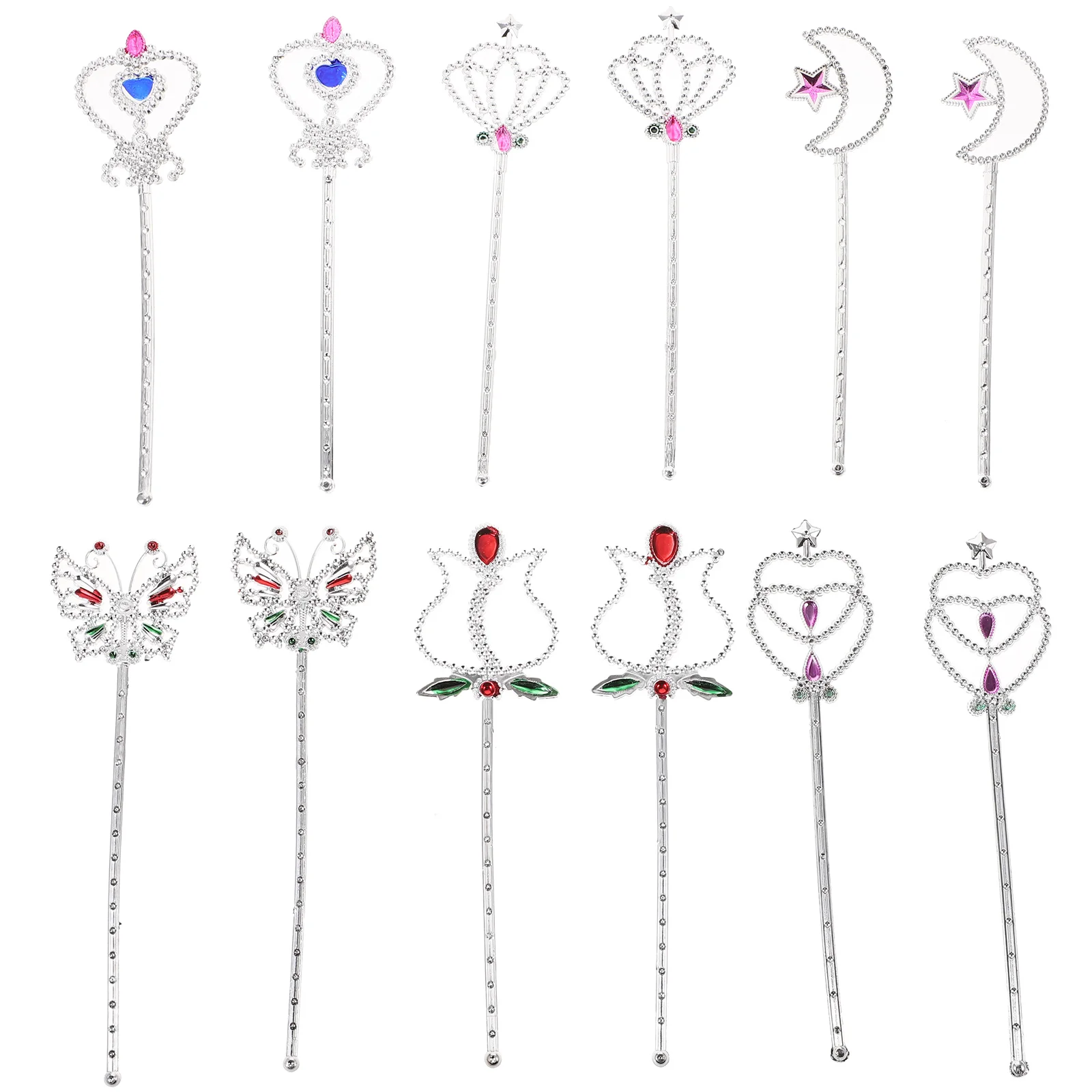 

Wand Fairy Wands Party Costume Scepter Accessories Sticks Girls Favors Kids Plastic Toy Women Prince Up Star Dress King Angel