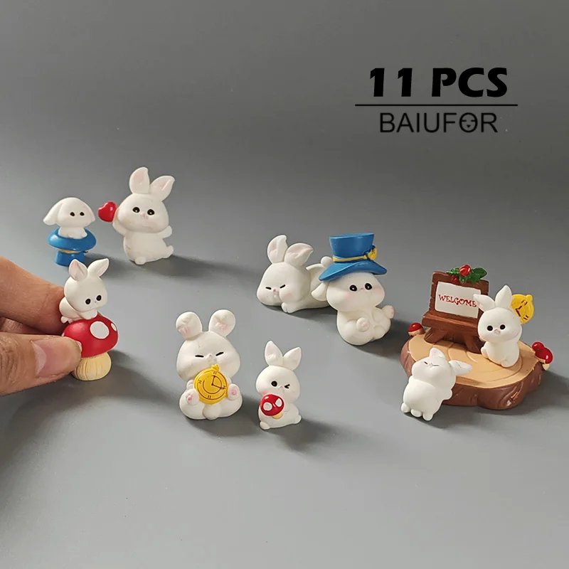 

Миниатюрные фигурки кроликов BAIUFOR