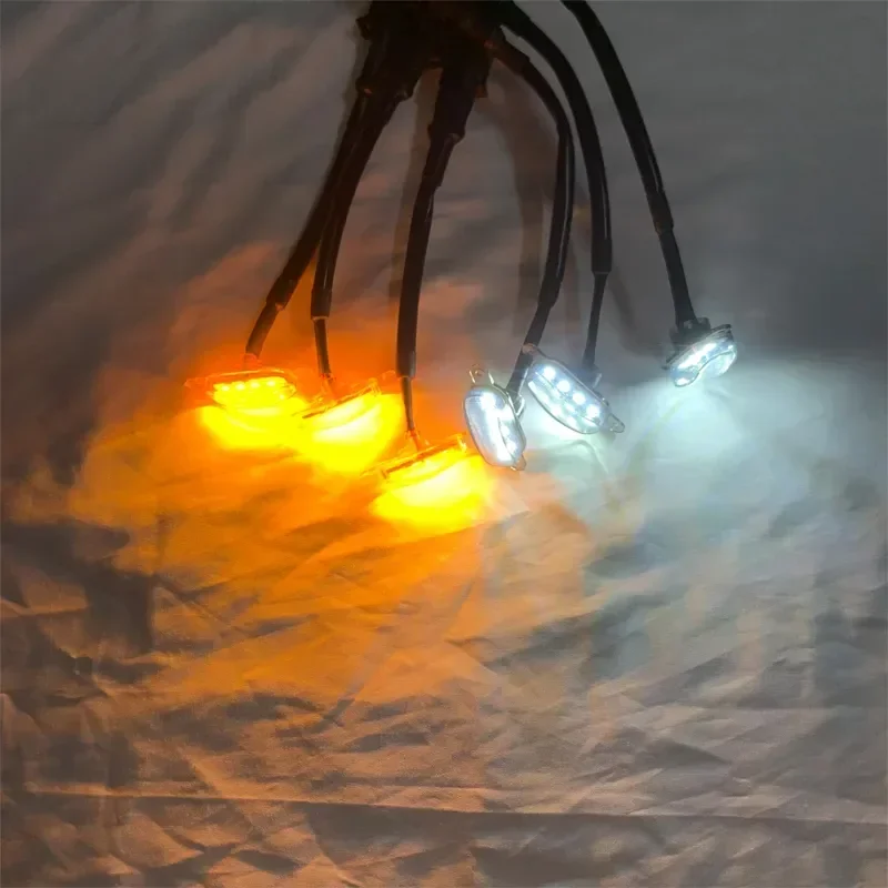 Комплект модификации гоночного гриля с белыми янтарными светодиодными фонарями