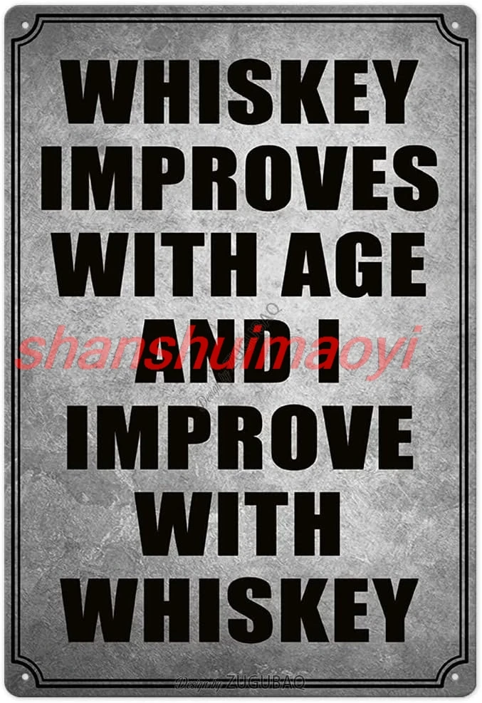 Жестяная вывеска SHUI Виски и Сигары