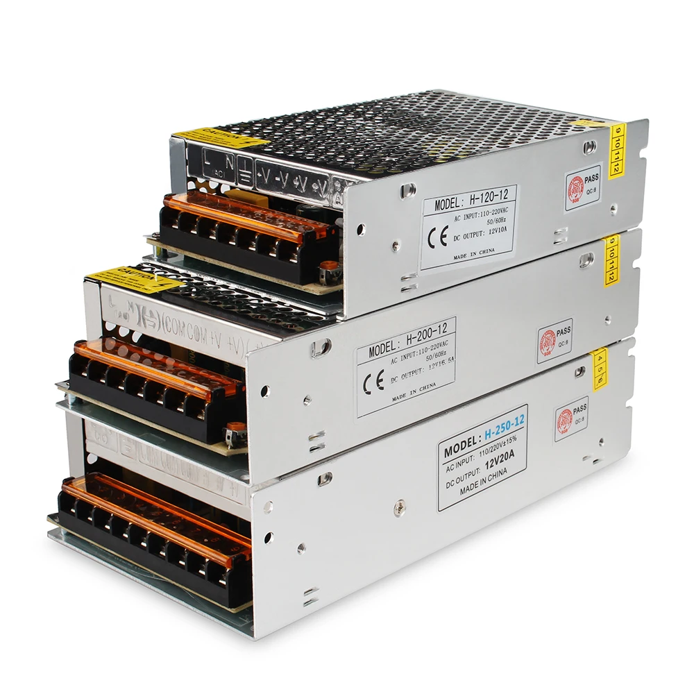 Блок питания для светодиодной ленты трансформатор с 220 В на 12 источник 2 А 3 5 10 15 20 30