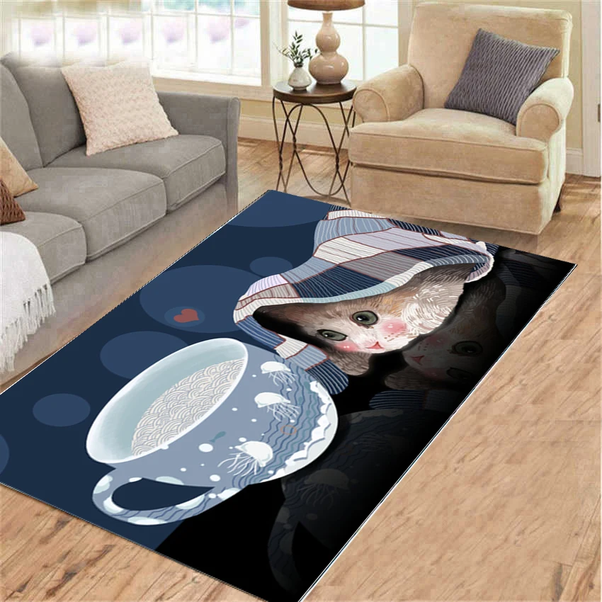 

Милые коврики для кошек, милые Мультяшные коврики для бульдога, щенка, для собак, коврики для домашней входной двери, фланелевые Коврики для ...