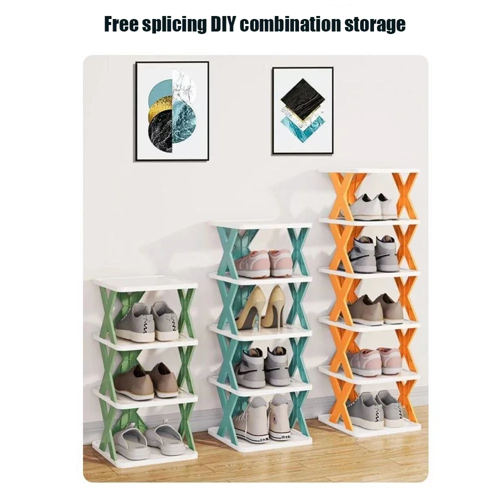 Красочный Многослойный Органайзер Для Обуви — Съемное Решение Хранения